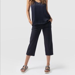 Saint + Sofia city culottes - Navy sz 14 US organic cotton NWT